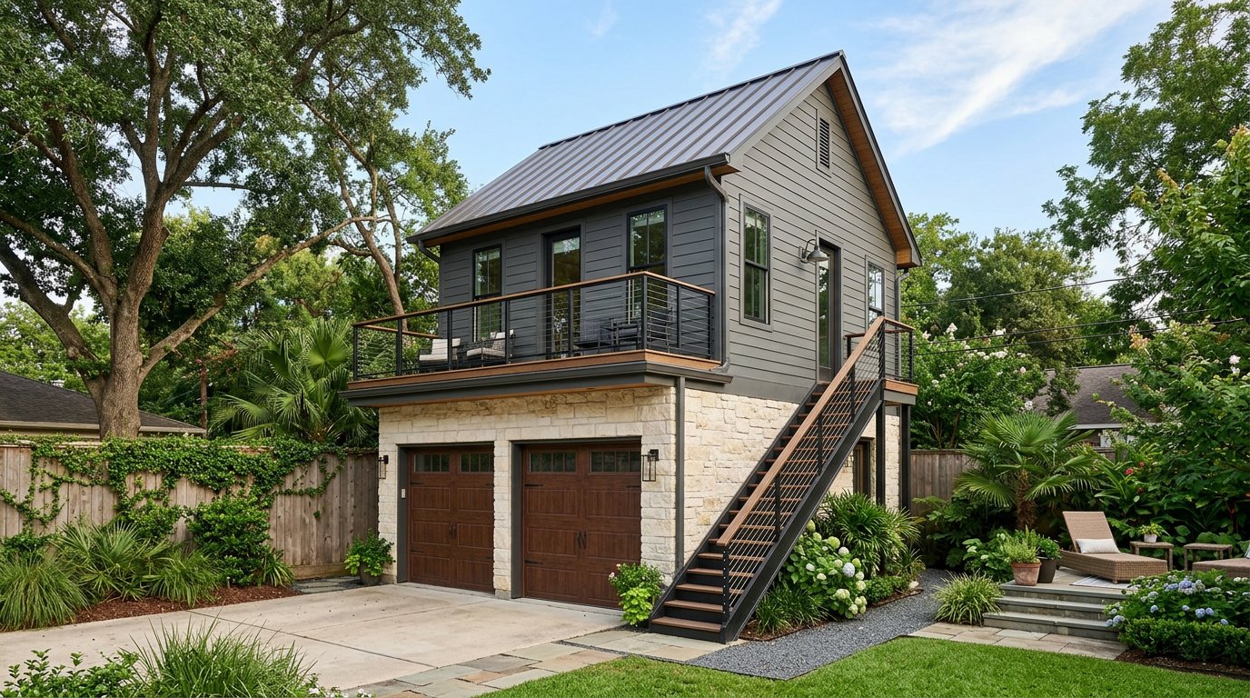 Two story ADU above garage