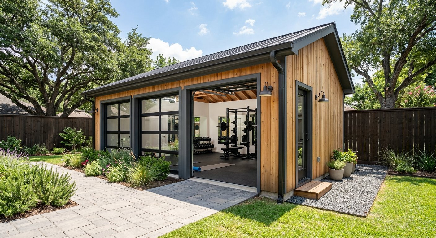 Garage gym conversion