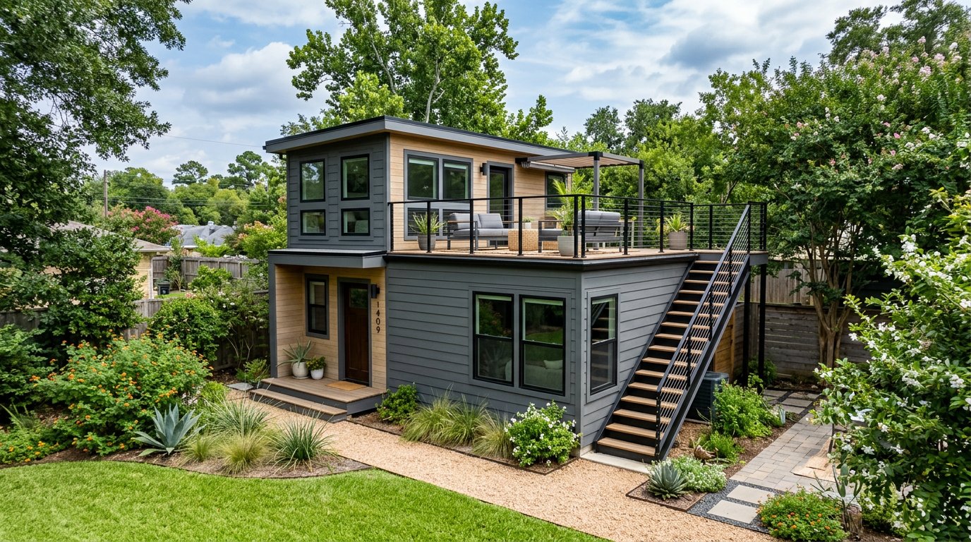 ADU with rooftop deck