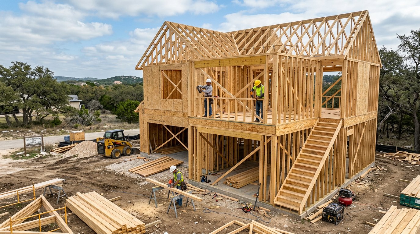 Hill country new construction