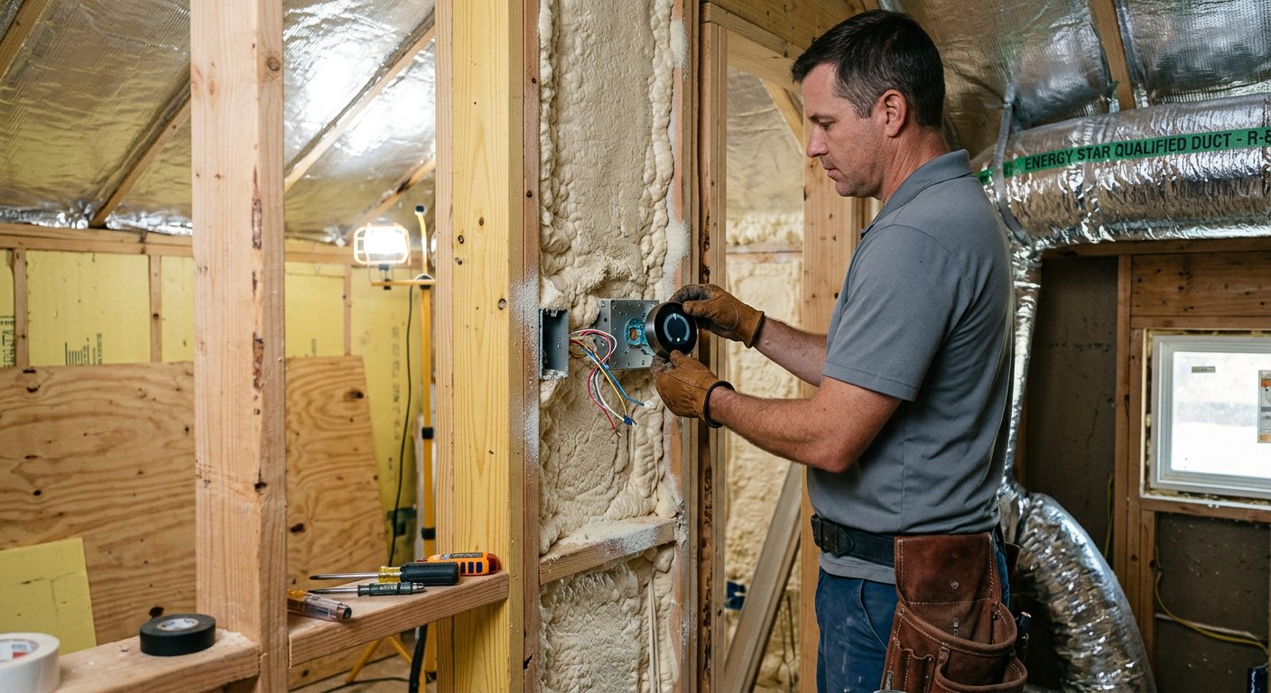 Smart thermostat install