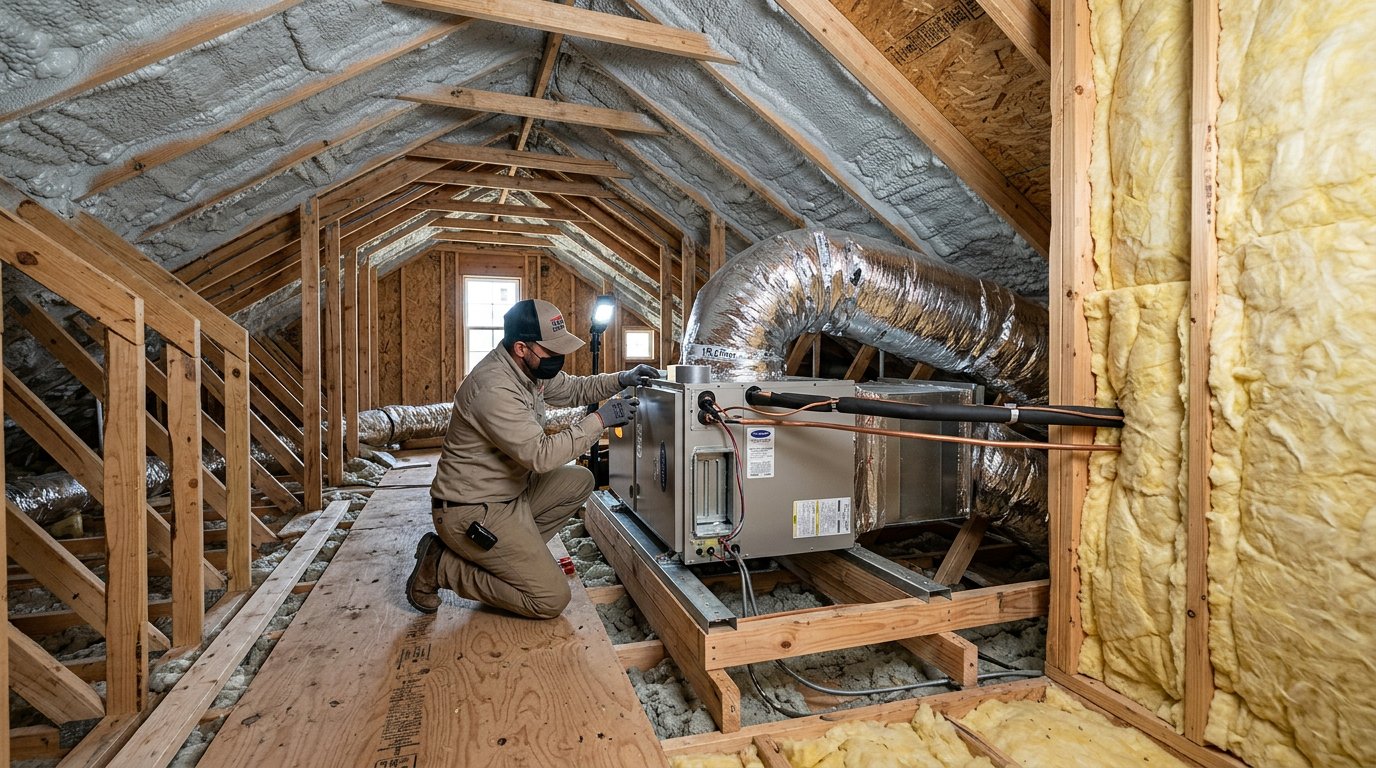Heat pump installation
