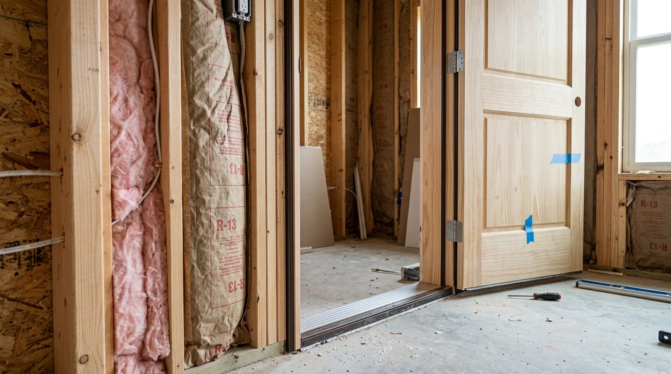 Weatherstripping around doors