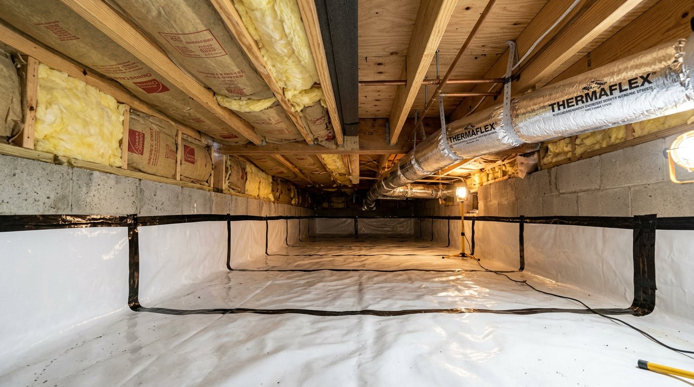 Crawl space encapsulation