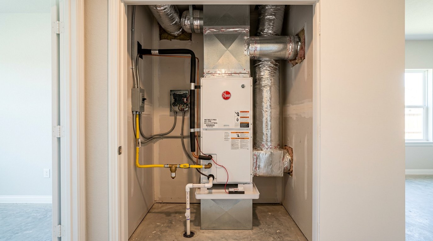 New air handler in closet