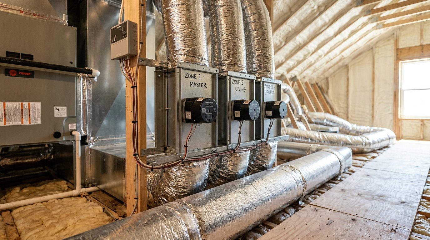 Zoned HVAC dampers