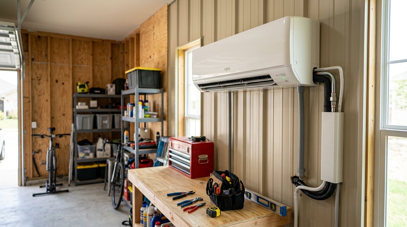Garage mini split install