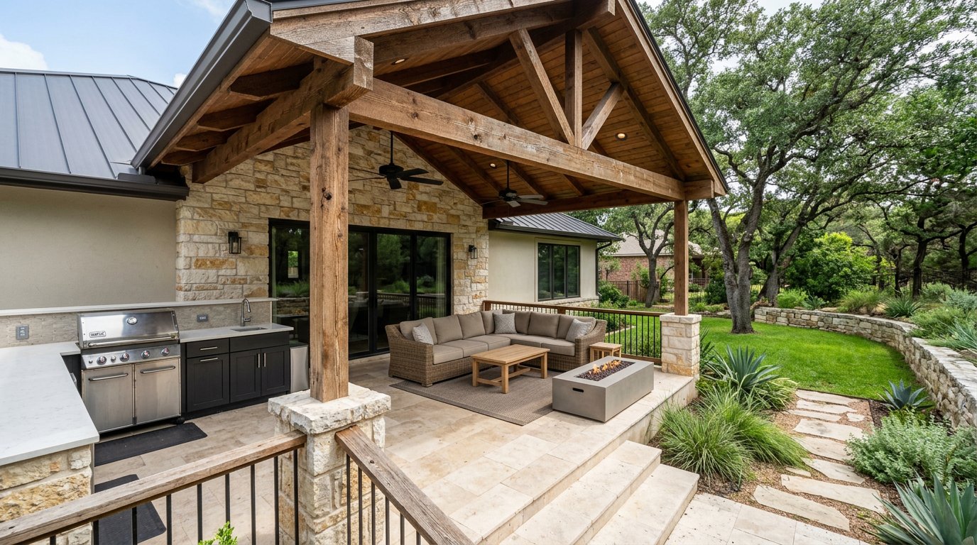 Covered patio extension
