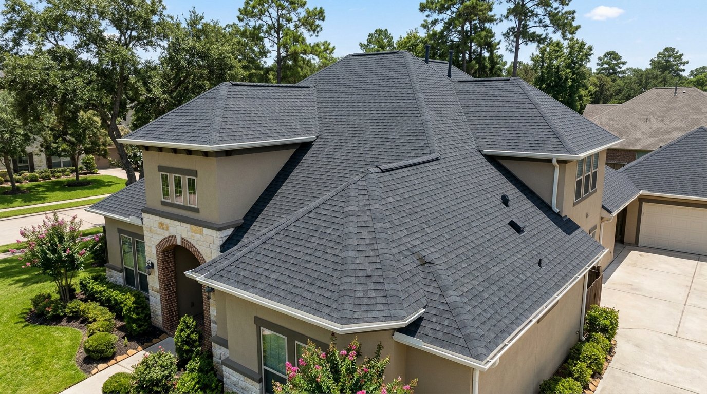 Hip and ridge roof complete