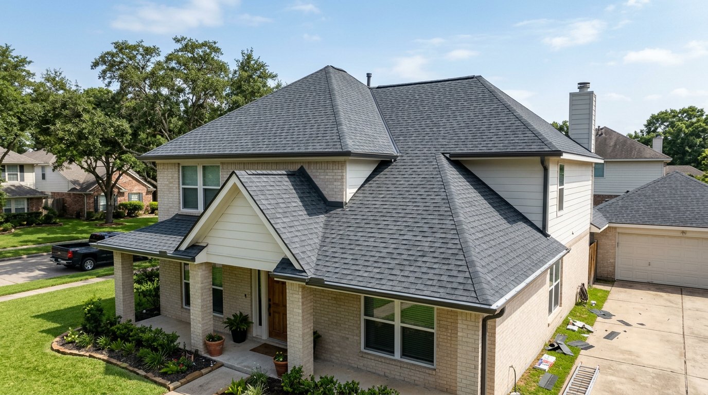 Insurance claim roof replacement