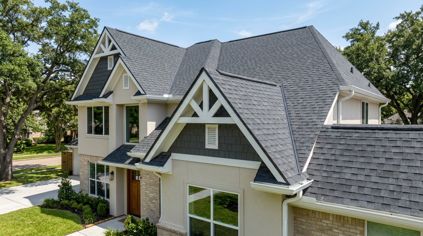 Roof with new gable accents