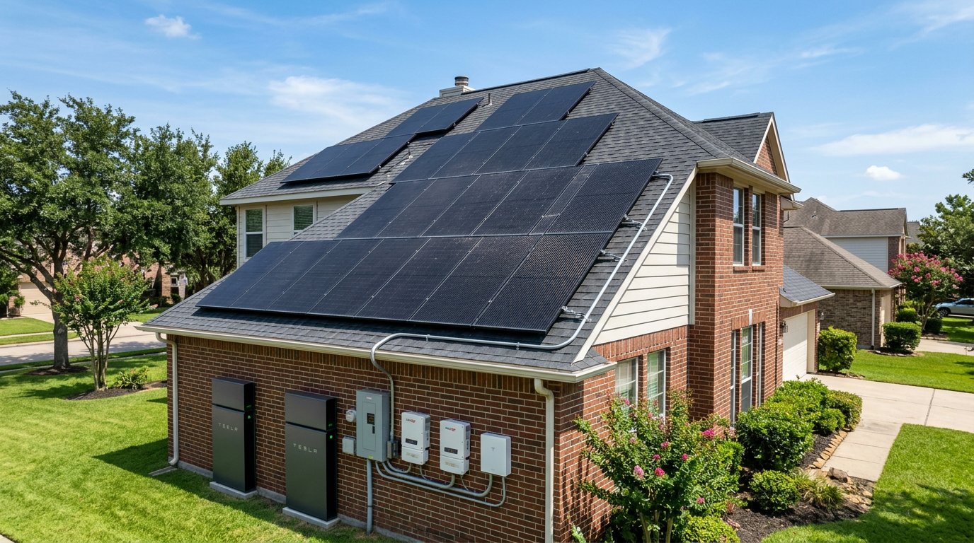 Solar plus battery backup install