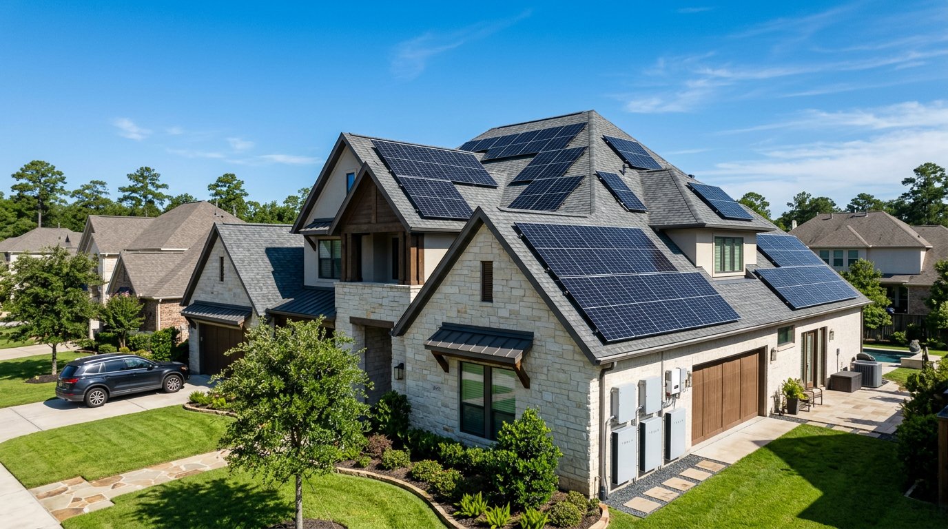 Whole home solar with backup