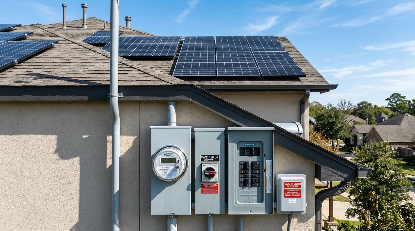 Net metering electrical meter