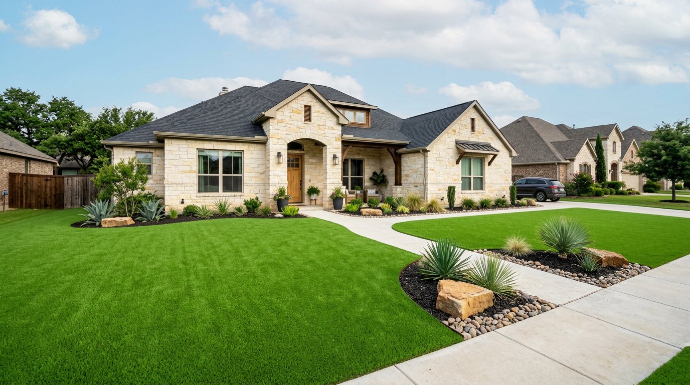 Front yard turf install