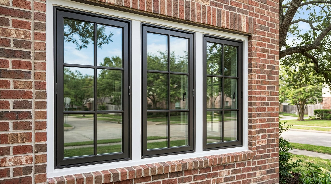 Triple pane energy efficient windows