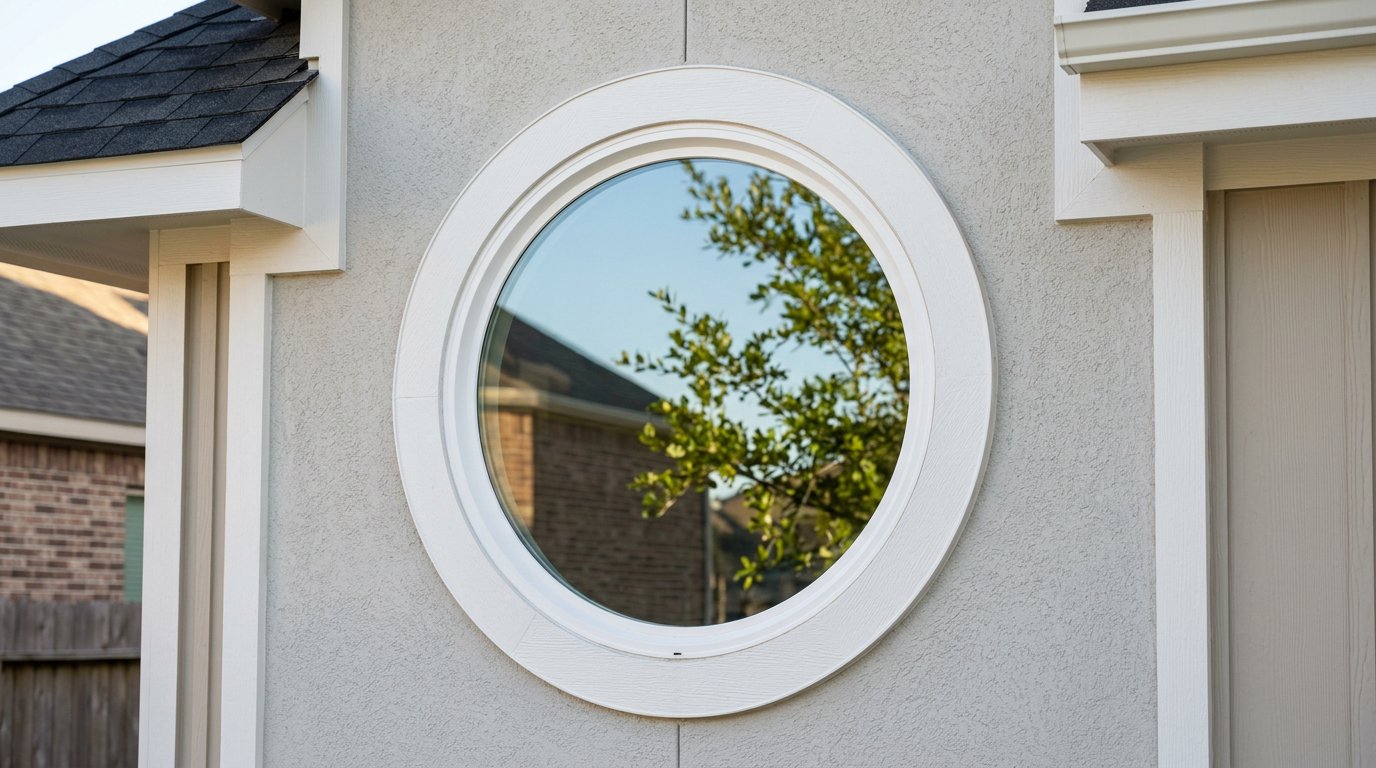Round porthole accent window